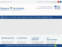 Tablet Screenshot of boesens.dk